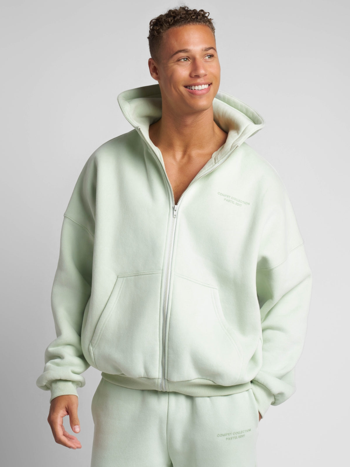 Pastel Zip Hoodie