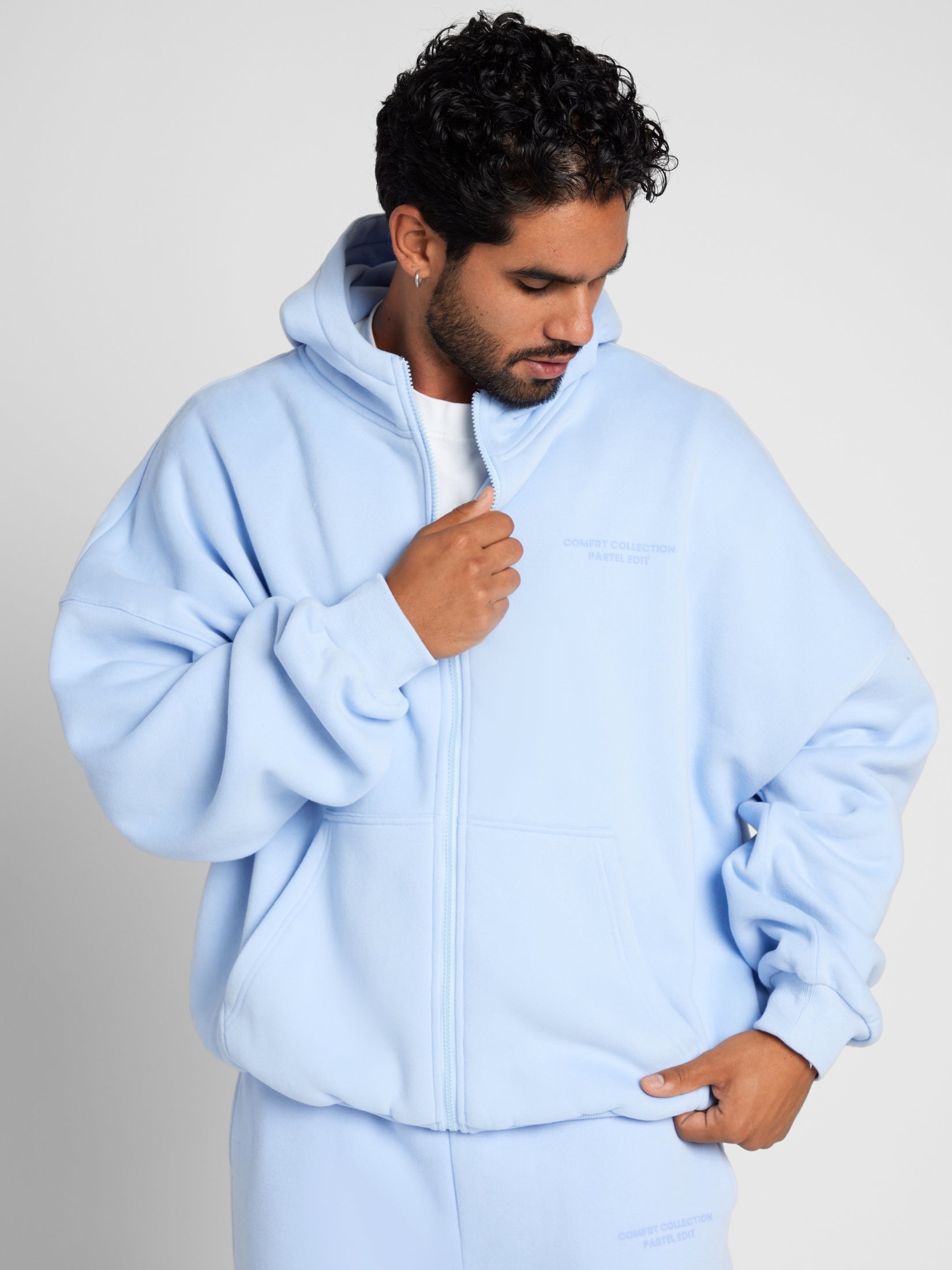 Pastel Zip Hoodie